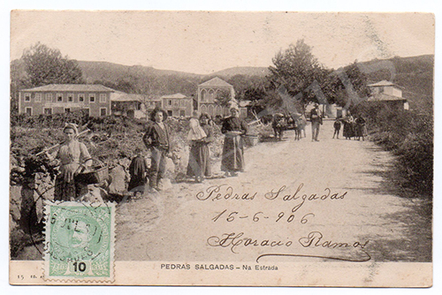 Postal antigo de Pedras Salgadas