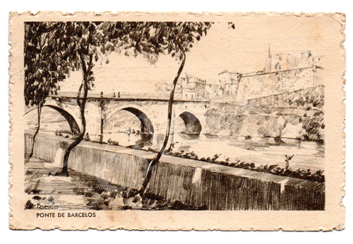 Postal antigo de Barcelos