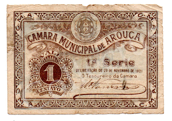 Cédula antiga de Arouca