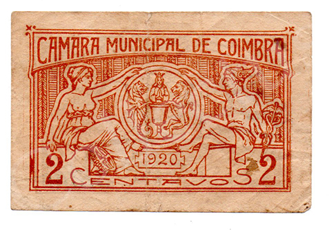Cédula antiga de Coimbra
