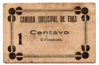 Cédula antiga de Cuba