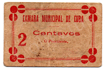 Cédula antiga de Cuba