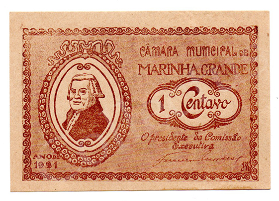 Cédula antiga da Marinha Grande