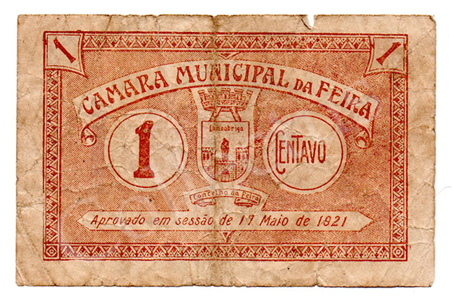 Cédula antiga de Santa Maria da Feira 