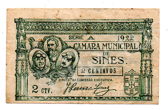 Cédula antiga de Sines