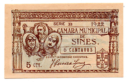 Cédula antiga de Sines