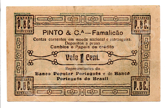 Cédula antiga de Vila Nova de Famalicão