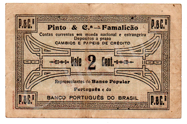 Cédula antiga de Vila Nova de Famalicão