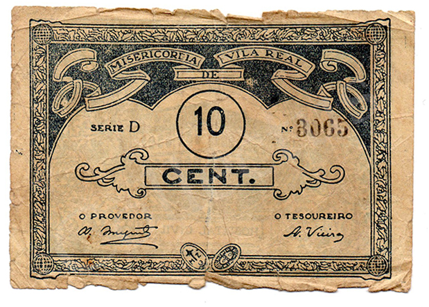 Cédula antiga de Vila Real