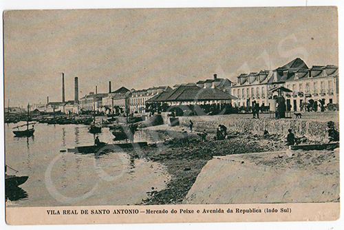Postal antigo de Vila Real de Santo António