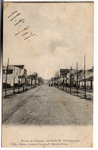 Postal antigo da Póvoa de Varzim