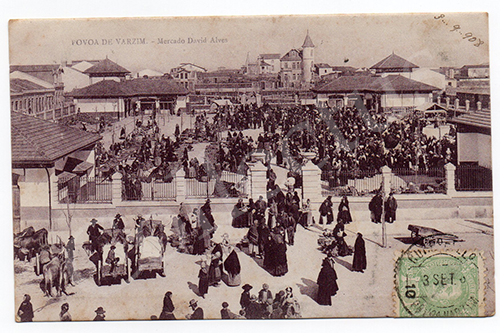 Postal antigo da Póvoa de Varzim