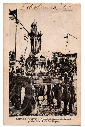 Postal antigo da Póvoa de Varzim