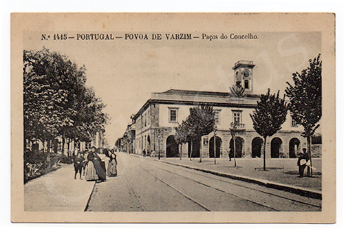 Postal antigo da Póvoa de Varzim