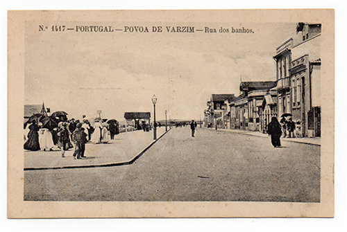 Postal antigo da Póvoa de Varzim