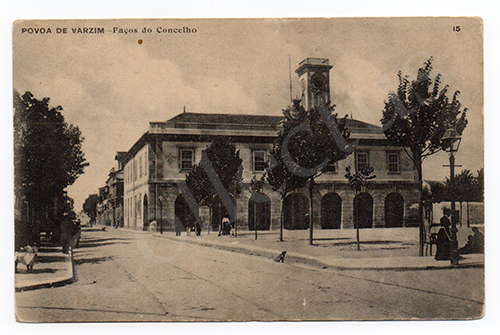 Postal antigo da Póvoa de Varzim