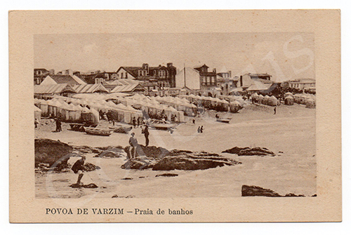 Postal antigo da Póvoa de Varzim