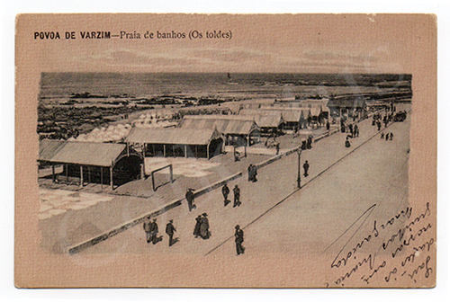 Postal antigo da Póvoa de Varzim