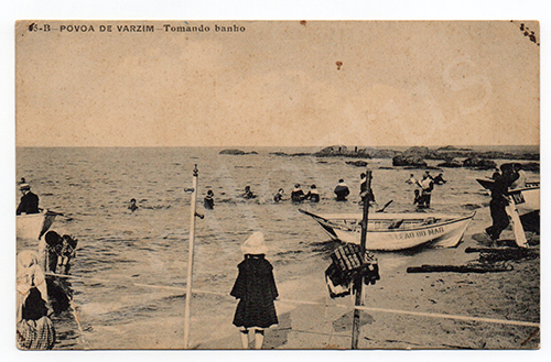 Postal antigo da Póvoa de Varzim