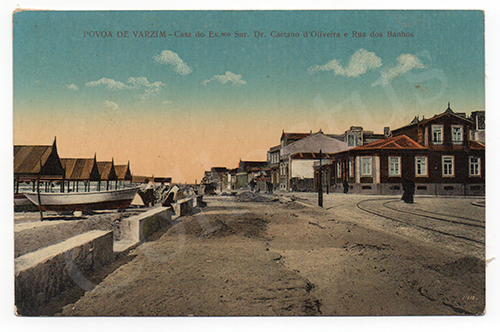 Postal antigo da Póvoa de Varzim