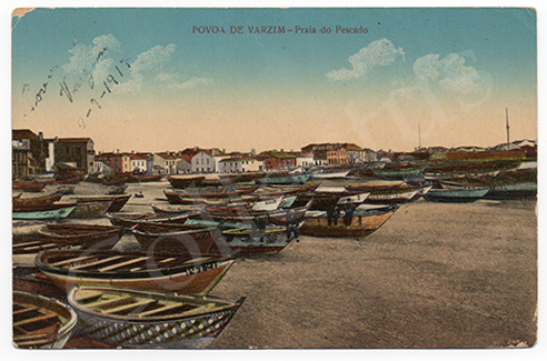 Postal antigo da Póvoa de Varzim