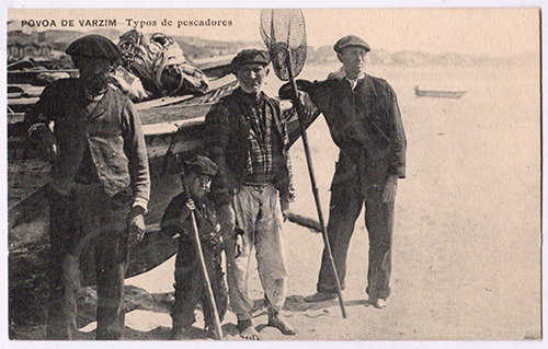 Postal antigo da Póvoa de Varzim