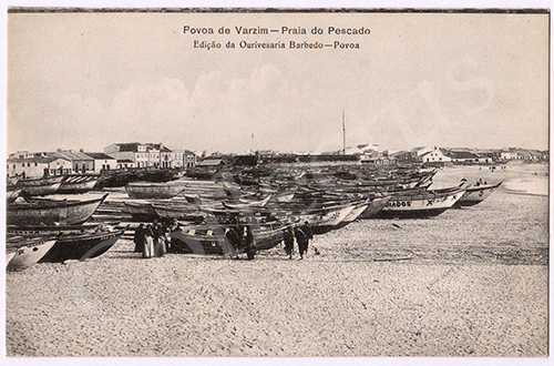 Postal antigo da Póvoa de Varzim