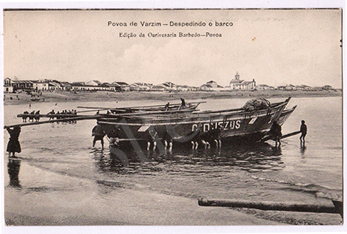 Postal antigo da Póvoa de Varzim