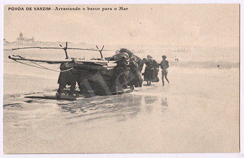 Postal antigo da Póvoa de Varzim