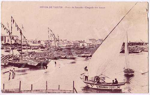 Postal antigo da Póvoa de Varzim