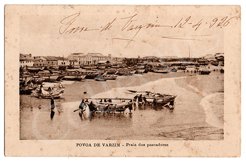 Postal antigo da Póvoa de Varzim