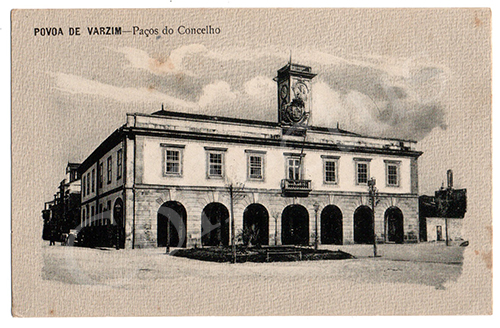Postal antigo da Póvoa de Varzim