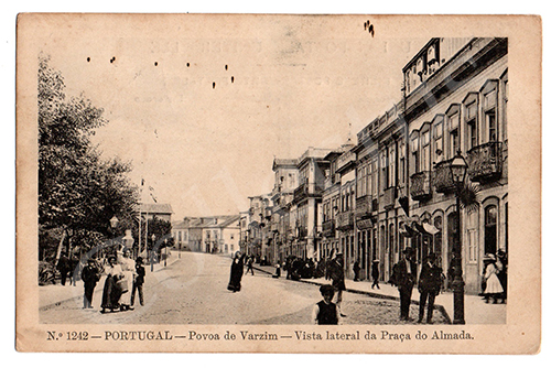 Postal antigo da Póvoa de Varzim