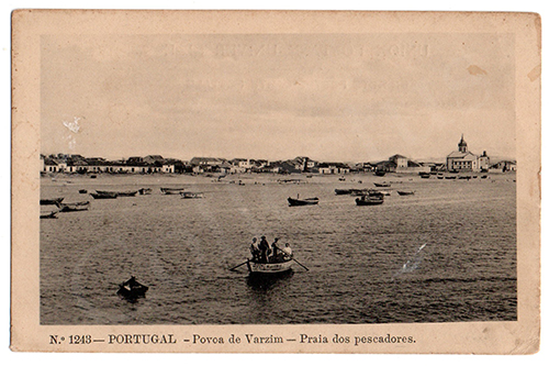 Postal antigo da Póvoa de Varzim