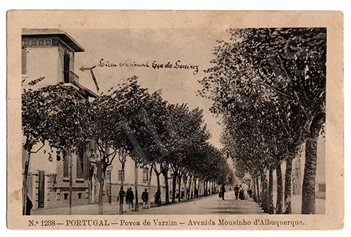 Postal antigo da Póvoa de Varzim