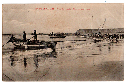 Postal antigo da Póvoa de Varzim
