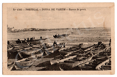 Postal antigo da Póvoa de Varzim