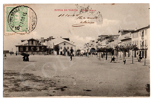 Postal antigo da Póvoa de Varzim