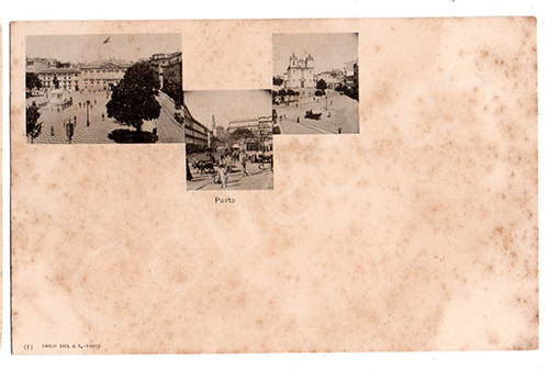 Postal antigo do Porto. Edição Emílio Biel