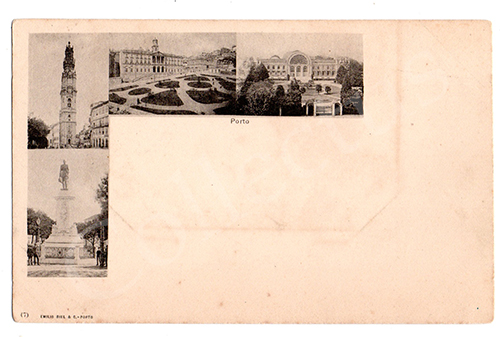 Postal antigo do Porto. Edição Emílio Biel