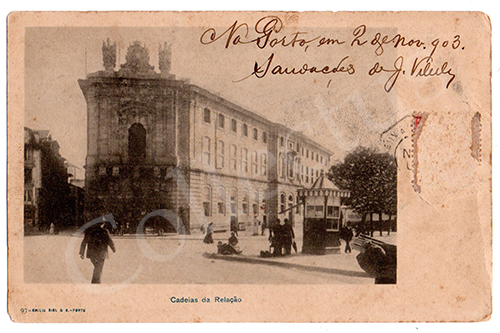 Postal antigo do Porto - Guindaes. Edição Emílio Biel