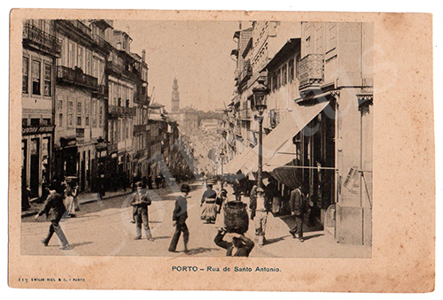 Postal antigo do Porto - Guindaes. Edição Emílio Biel