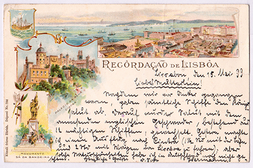 Postal antigo de Lisboa