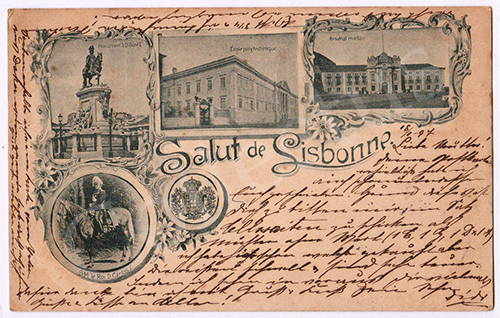 Postal antigo de Lisboa