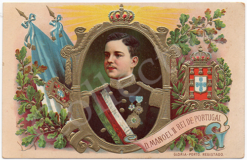 Postal antigo da Monarquia portuguesa